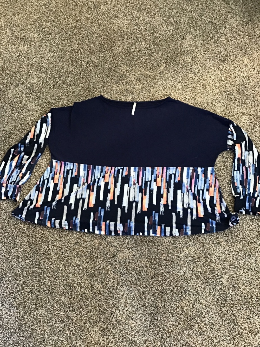 🦋 Flowy 42POPS Navy Blue women’s Shirt